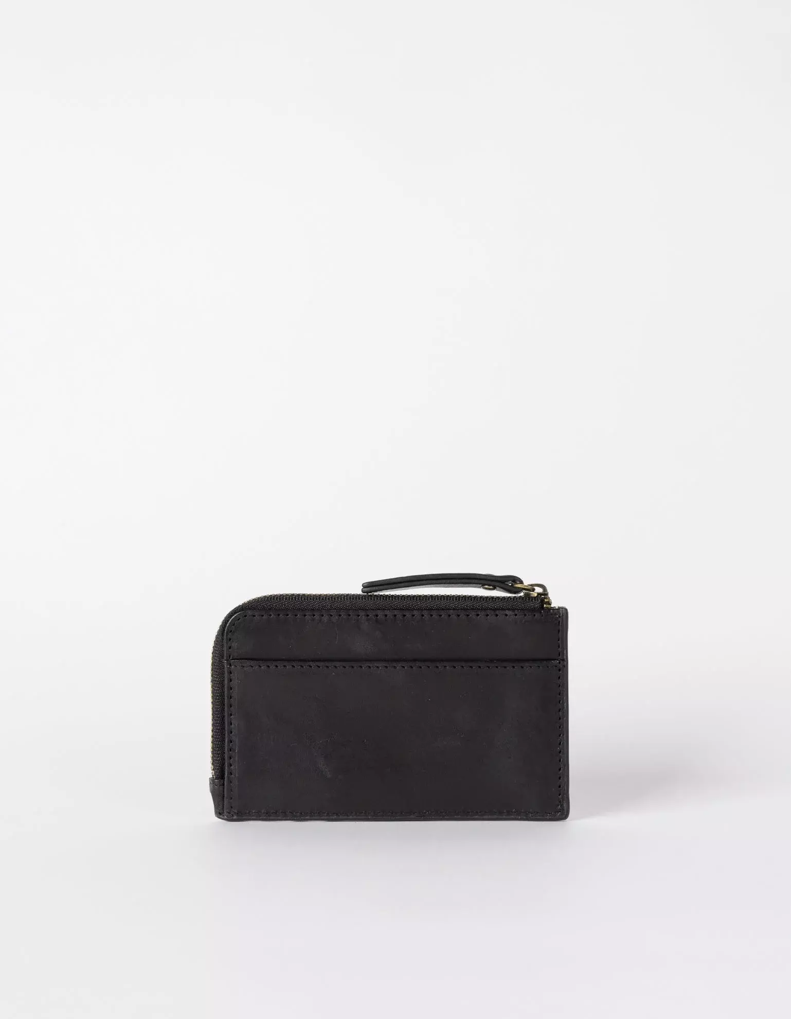 O MY BAG Lola Coin Purse Black Classic Leather Geldbörse schwarz